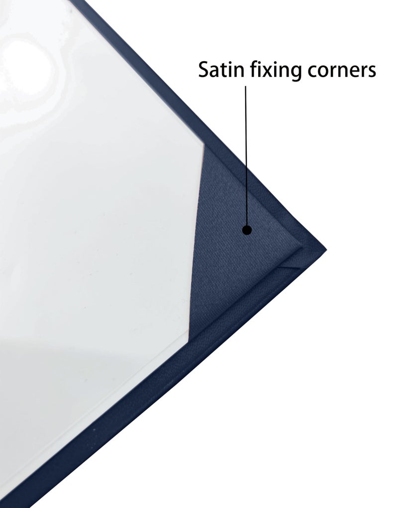 Gradplaza Diploma Cover for Certificate 8.5''x 11'' Padded Graduation Diploma Holder Certificate Cover Smooth Navy - Image 4